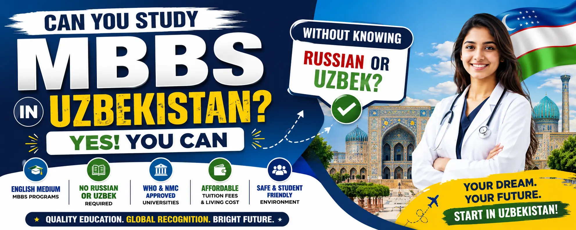 Can You Study MBBS in Uzbekistan Without Knowing Russian or Uzbek